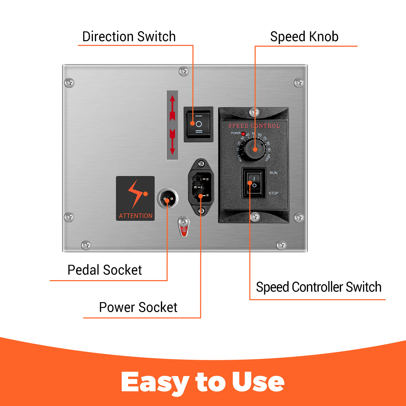 Leevot Electric Sausage Stuffer, 9 Speeds, 22Lb, Vertical, Stainless Steel with 4 Tubes, Home and Commercial Use