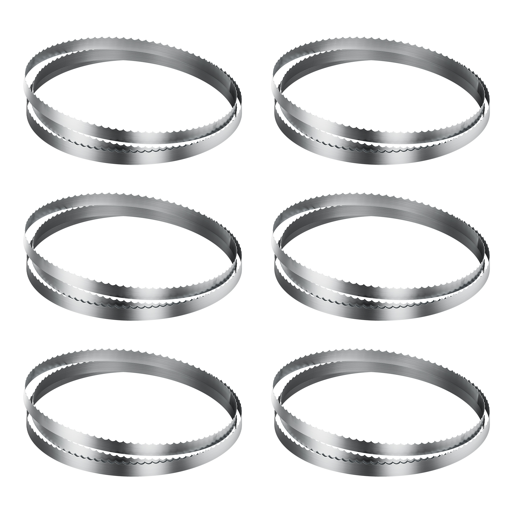 6PCS 51.2&quot; Saw Blades for 750W Bone Saw Machine JG-130 – Carbon Steel Replacement Blades