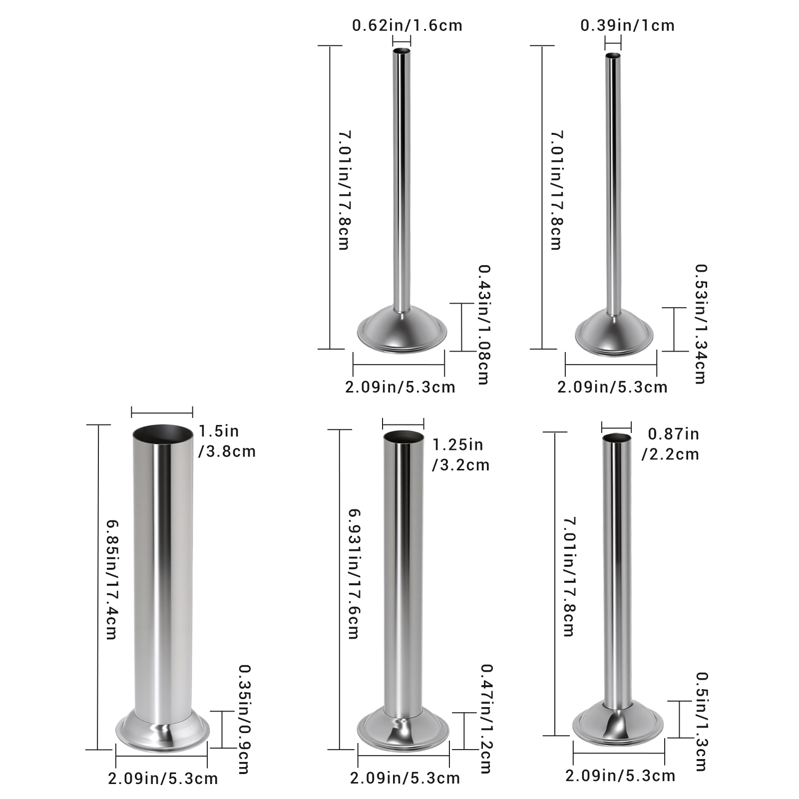 Stainless Steel Stuffing Tube for Sausage Stuffer